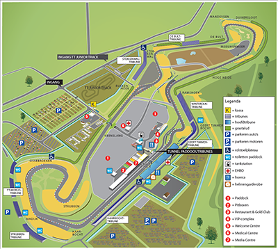 Plattegrond circuit Assen 